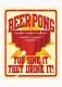 Beer Pong metal sign