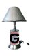 Georgia Bulldogs Lamp with chrome shade