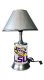 Louisiana State LSU Tigers Lamp with chrome shade