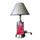New Mexico Lobos Lamp with chrome shade