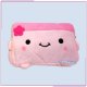 Tofu Pencil Case, Pouch, Pink