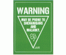 Warning Shenanigans Sign, metal, tin