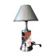 Syracuse Orange Lamp with Chrome Shade