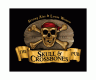 Skull and Crossbones Sign, metal, tin