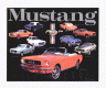 Ford mustang collage Sign, metal, tin